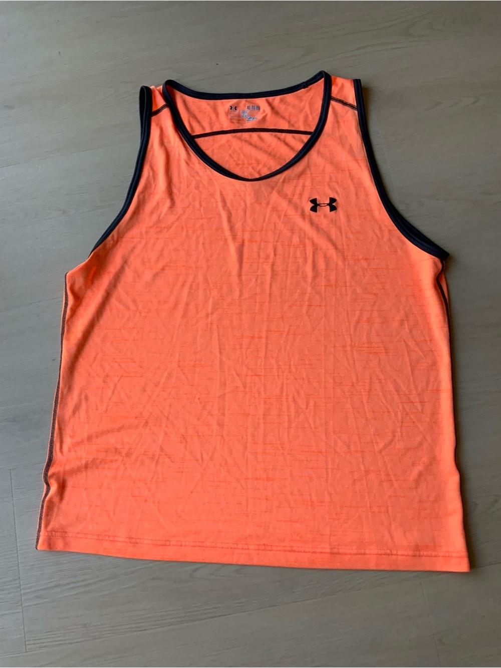 Under Armour Men’s Neon Orange Tank with Black Trim